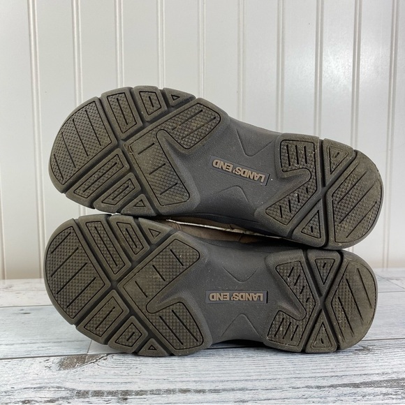 Lands End Boots Tan Suede All Weather Quilted Zip Winter Boots Women’s 7 B - Picture 10 of 10